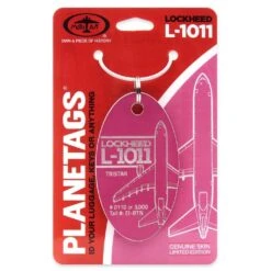 Plane Tag Lockheed L-1011 Hawaiian Airlines - Pink