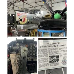 Plane Tag Northrop P-61B Black Widow - Patina Black -Men Clothing Store plane tag northrop p 61b black widow patina black 2