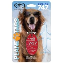 Plane Tags Pet Tag Boeing 747 - Red -Men Clothing Store plane tags pet tag boeing 747 red 3