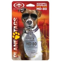 Plane Tags Pet Tag MD-80 - Silver -Men Clothing Store plane tags pet tag md 80 silver 2