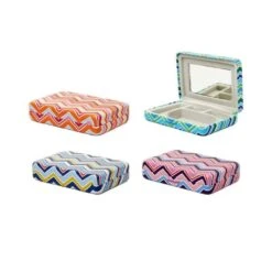 PortableStriped Jewelry Case