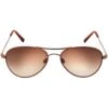 Randolph Amelia 23k Chocolate Gold Sunglasses
