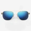 Randolph Aviator 23k Gold Sunglasses-Atlantic Blue -Men Clothing Store randolph aviator 23k gold sunglasses atlantic blue