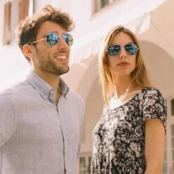 Randolph Aviator Matte Chrome SkyForce Sunglasses -Men Clothing Store randolph aviator matte chrome skyforce sunglasses 2