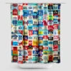 Shower Curtain: Airport Codes -Men Clothing Store shower curtain airport codes