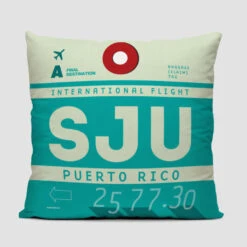 SJU Pillow Cover - Puerto Rico