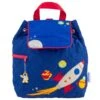 Space Quilted Backpack Blue -Men Clothing Store space quilted backpack blue