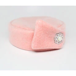 Stewardess Pill Box Hat -Size M -Light Pink
