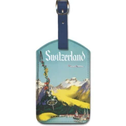 Switzerland - Lake Lucerne Swiss Alps Luggage Tag