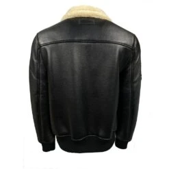 Top Gun® Insignia Bonded PU Bomber Jacket -Black -Men Clothing Store top gun insignia bonded pu bomber jacket black 5