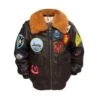 Top Gun® Kids 2.0 Leather Bomber Jacket -Men Clothing Store top gun kids 20 leather bomber jacket