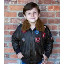 Top Gun® KidsPU Aviator Bomber -Men Clothing Store top gun kids pu aviator bomber 3
