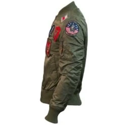 Top Gun® MA-1 Bomber With Patches -Men Clothing Store top gun ma 1 bomber with patches 3