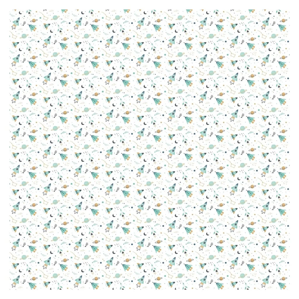 Travel Muslin Baby Blanket - Space 4 Travel Muslin Baby Blanket - Space - Image 2