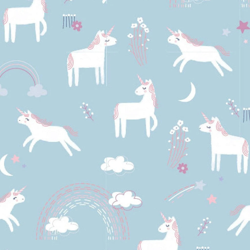 Travel Muslin Baby Blanket - Unicorn 4 Travel Muslin Baby Blanket - Unicorn - Image 2