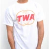 TWA Double Globe Logo Mens T-shirt