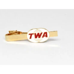 TWA Double Globe Logo Tiebar