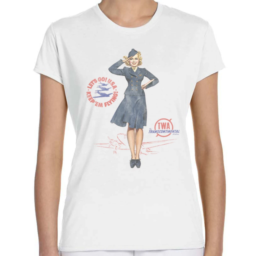 TWA Pin Up Girl Womens T-shirt 3 TWA Pin Up Girl Womens T-shirt