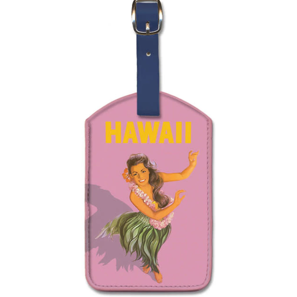 United Airlines Hawaii Hula Dancer Luggage Tag 3 United Airlines Hawaii Hula Dancer Luggage Tag