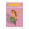 United Airlines Hula Girl Hawaii Print 9x12 -Men Clothing Store united airlines hula girl hawaii print 9x12 1