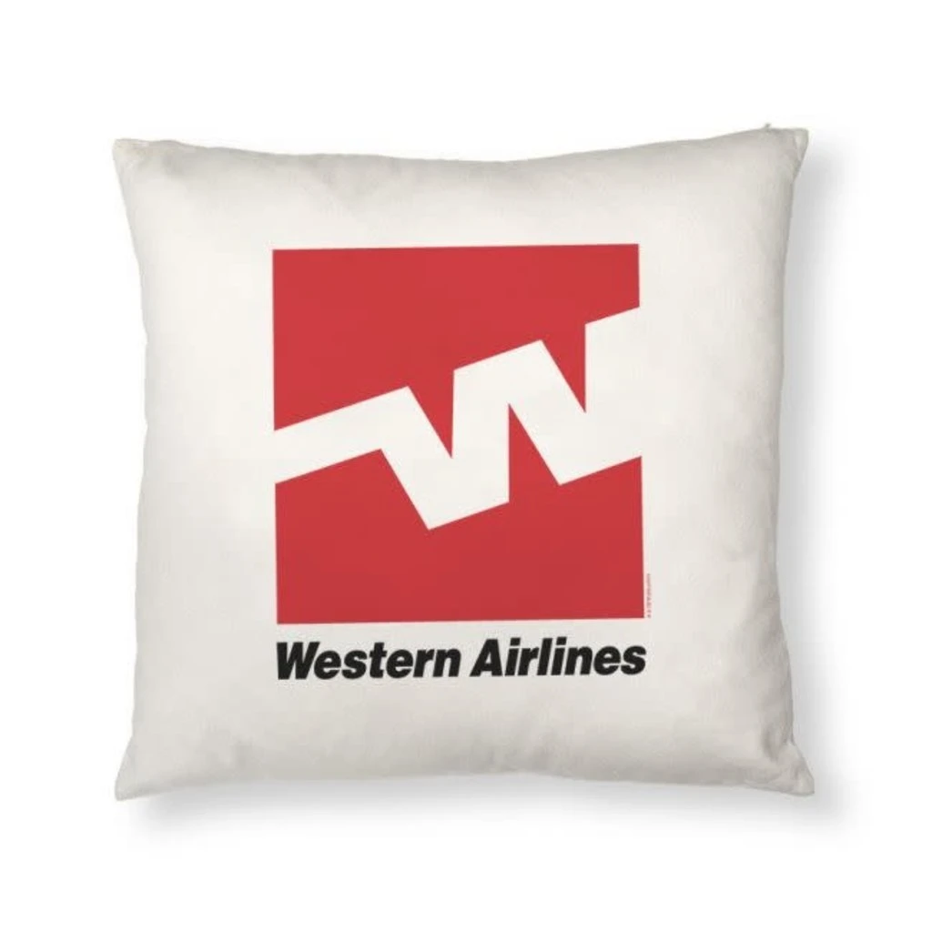 Western Airlines Logo Pillow Cover 3 Western Airlines Logo Pillow Cover