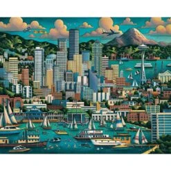 Seattle Skyline Puzzle -Men Clothing Store wh1dfa seattle skyline puzzle 1