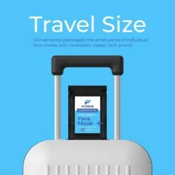 FLYGIENEDisposable Travel Face Mask 5 Count Black