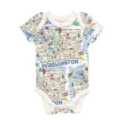 Infant Onesie: Washington Map