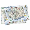 Washington Map Tea Towel