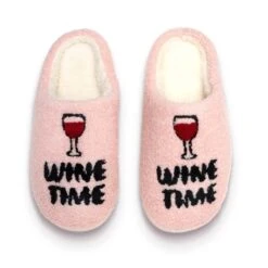 Wine Time Slippers