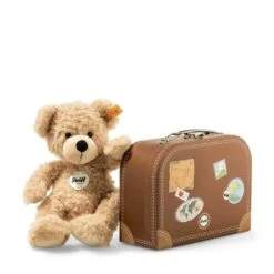 Flynn Teddy Bear In Suitcase