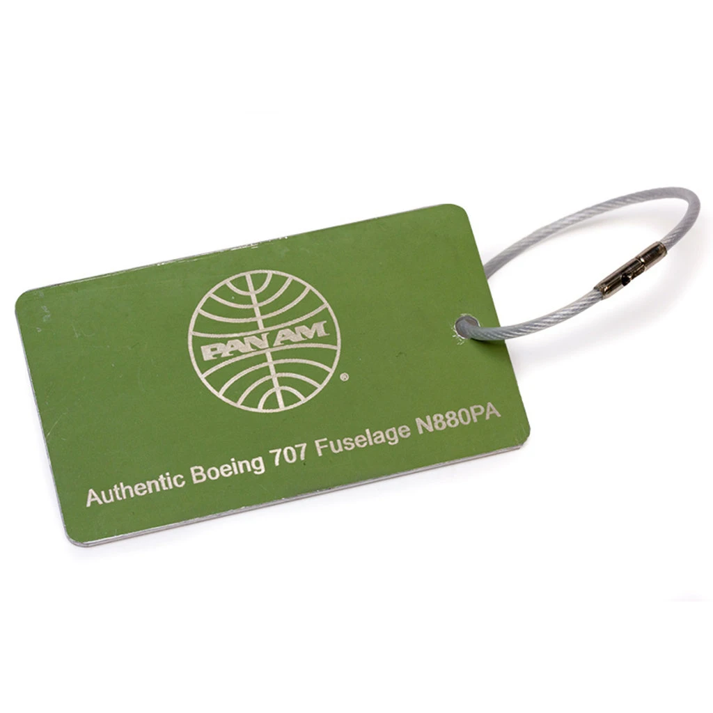 Pan Am 707 Fuselage Luggage Tag Brushed 4 Pan Am 707 Fuselage Luggage Tag Brushed - Image 2