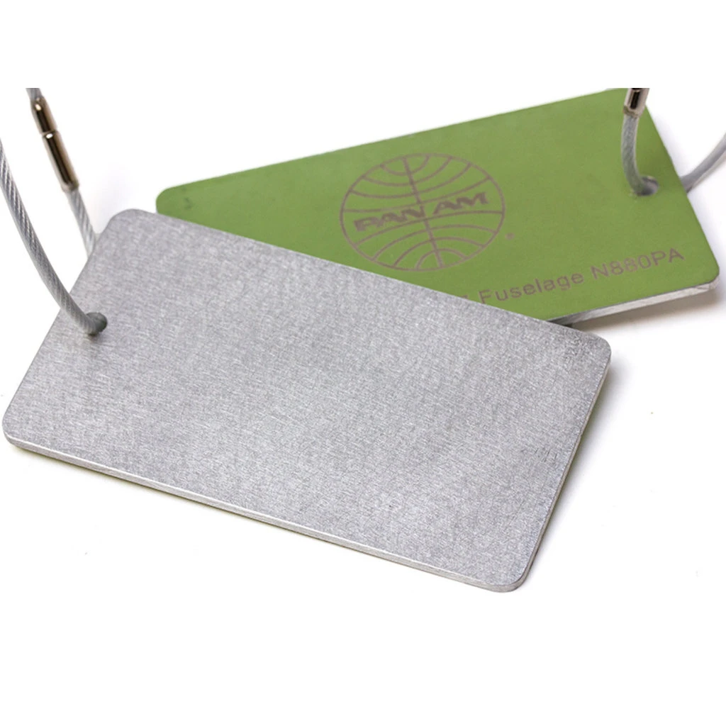 Pan Am 707 Fuselage Luggage Tag Brushed 3 Pan Am 707 Fuselage Luggage Tag Brushed