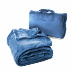 Cabeau Fold 'n Go™ Travel Blanket - Royal Blue