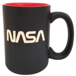 NASA Worm Logo Mug -Tall Black/Red