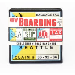 Now Boarding Vintage Coaster Set