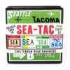 SEA-TAC Vintage Airport Coaster Set -Men Clothing Store whcr sea tac vintage airport coaster set