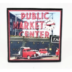 Visit Seattle Vintage Coaster Set -Men Clothing Store whcr visit seattle vintage coaster set 3