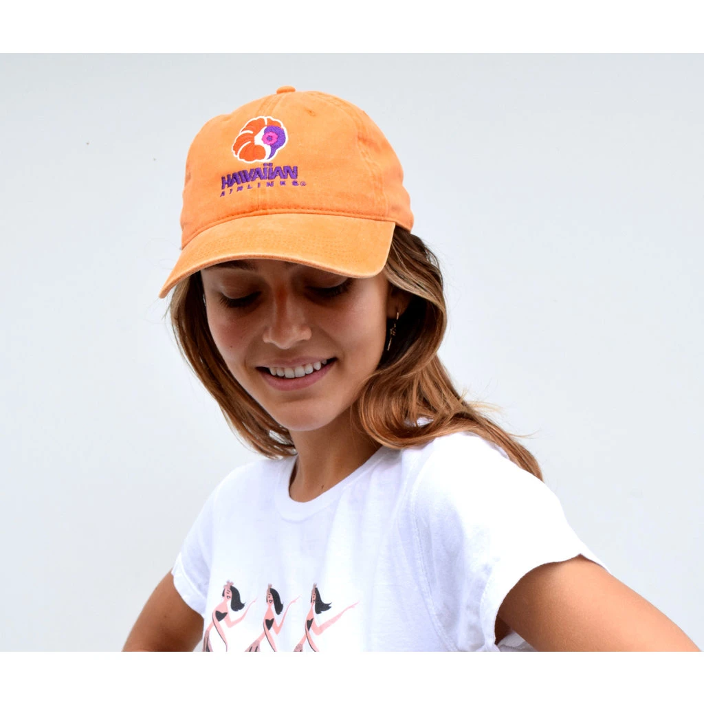 Hawaiian Airlines Adjustable Cap -Orange 4 Hawaiian Airlines Adjustable Cap -Orange - Image 2