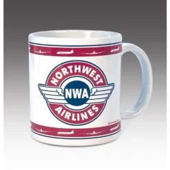 Northwest Airlines Vintage Logo Premium Mug