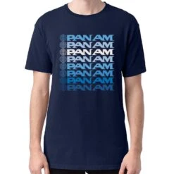 Pan Am Stacked Logo Mens T-shirt