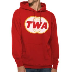 TWA Double Globe Logo Hoodie