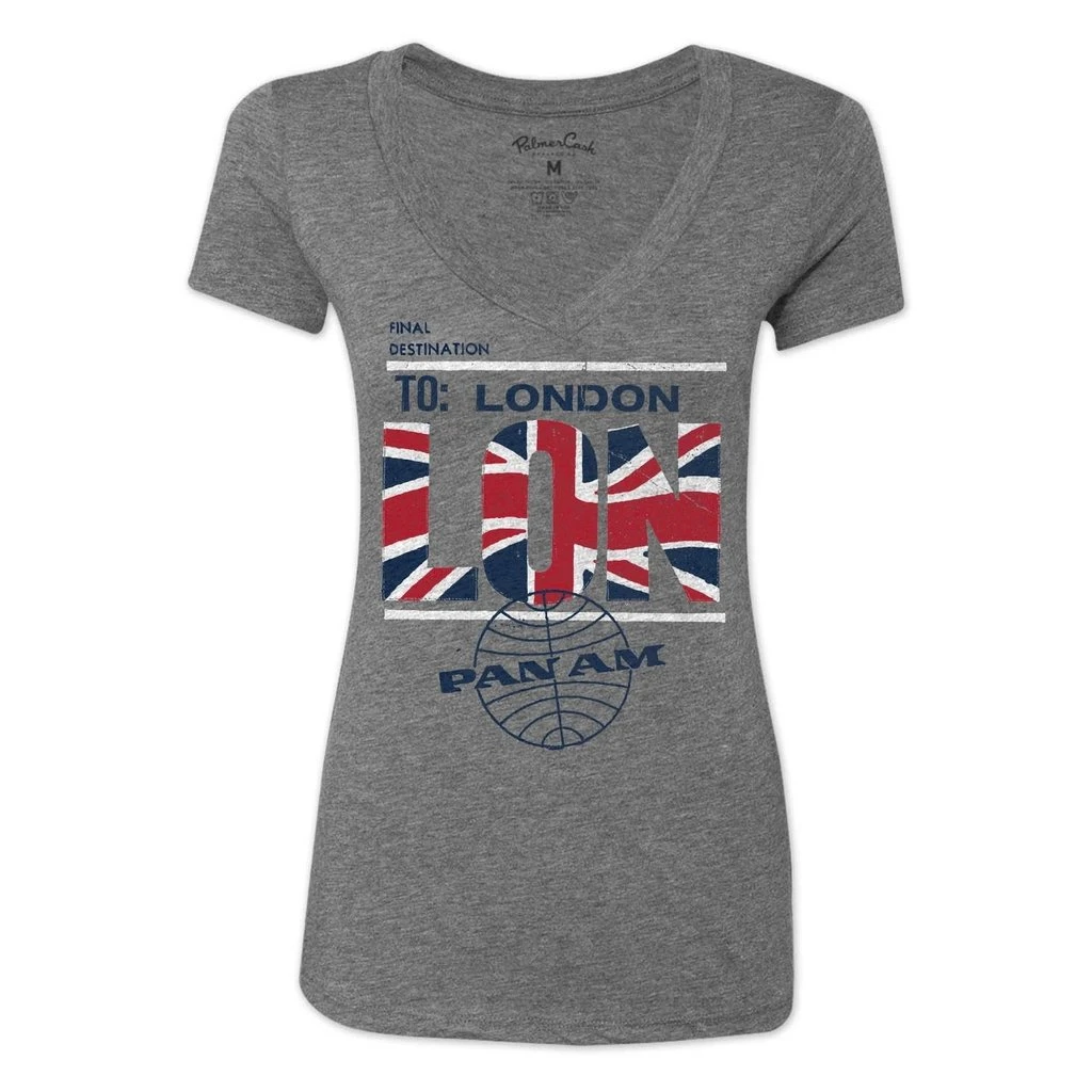 Pan Am London Womens T-shirt 3 Pan Am London Womens T-shirt