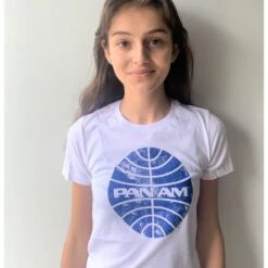 Pan Am White Globe Womens T-shirt