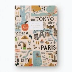 Bon Voyage Stitched Notebooks-Set Of 3 -Men Clothing Store whrp bon voyage stitched notebooks set of 3 3