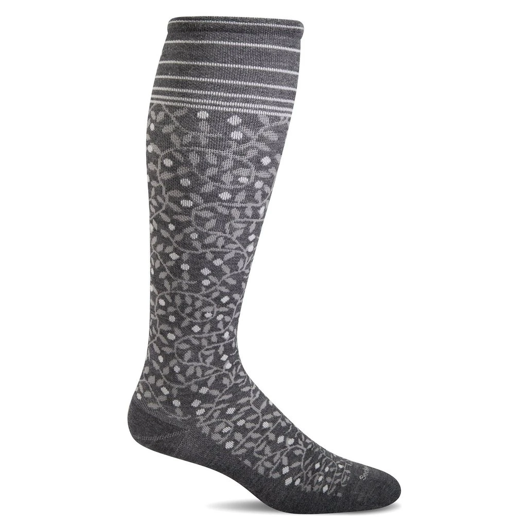 Women's Compression Socks New Leaf Charcoal Sm/Md 3 Women's Compression Socks New Leaf Charcoal Sm/Md