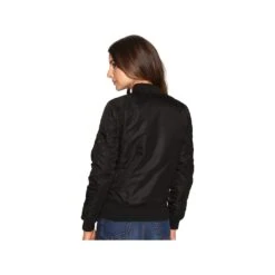 Womens MA-1 Flight Jacket Black -Men Clothing Store womens ma 1 flight jacket black 2