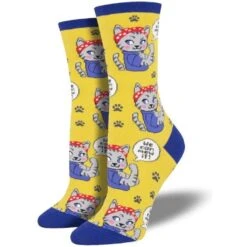 Womens Socks We Can Mew It