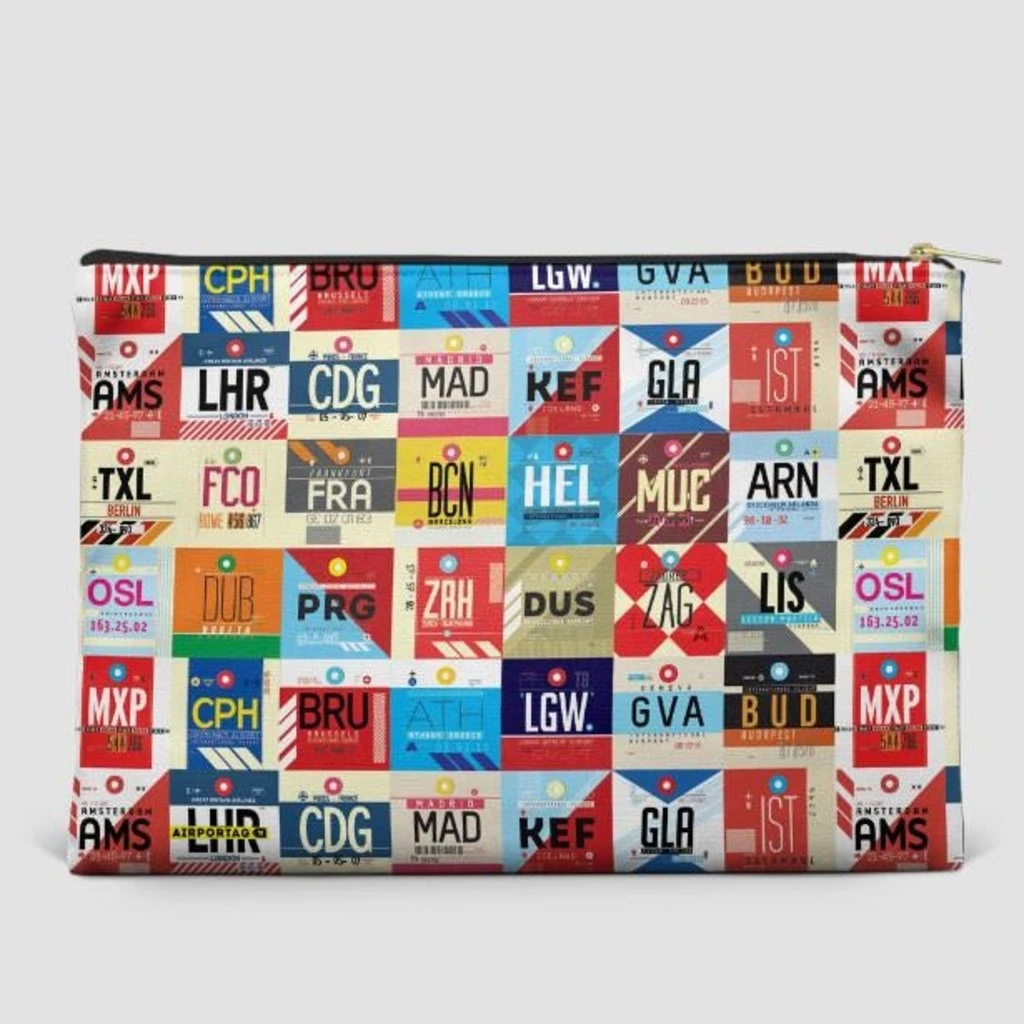 World Airports Pouch -Large 3 World Airports Pouch -Large