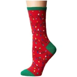Womens Socks Christmas Lights